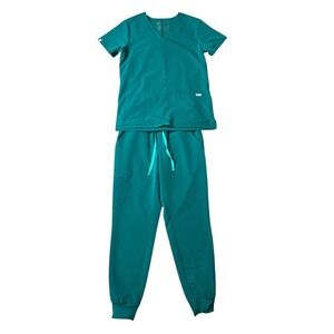 Figs Teal Women's Scrub Set